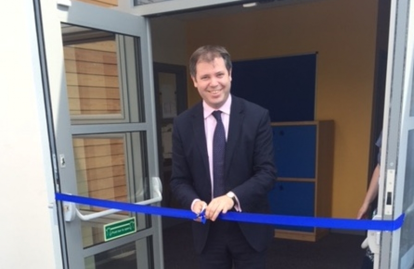 Edward officially opening the new school building
