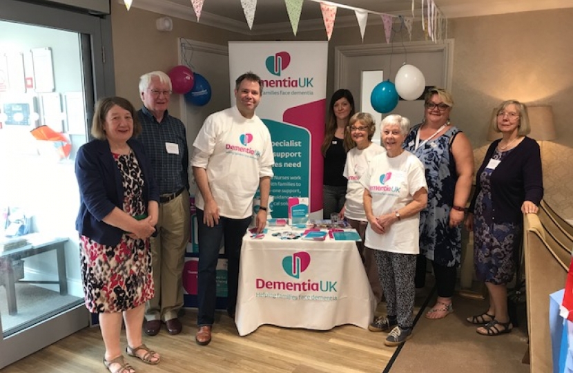 Edward with Dementia UK supporters in Birstall