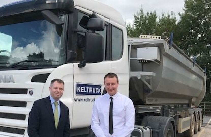 Edward with Damian, Keltruck's Groby Manager