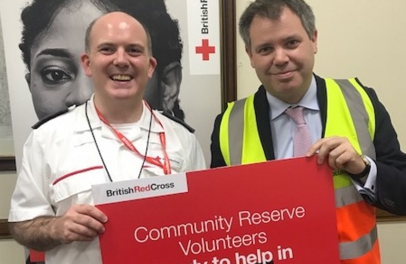 Edward with the British Red Cross Team