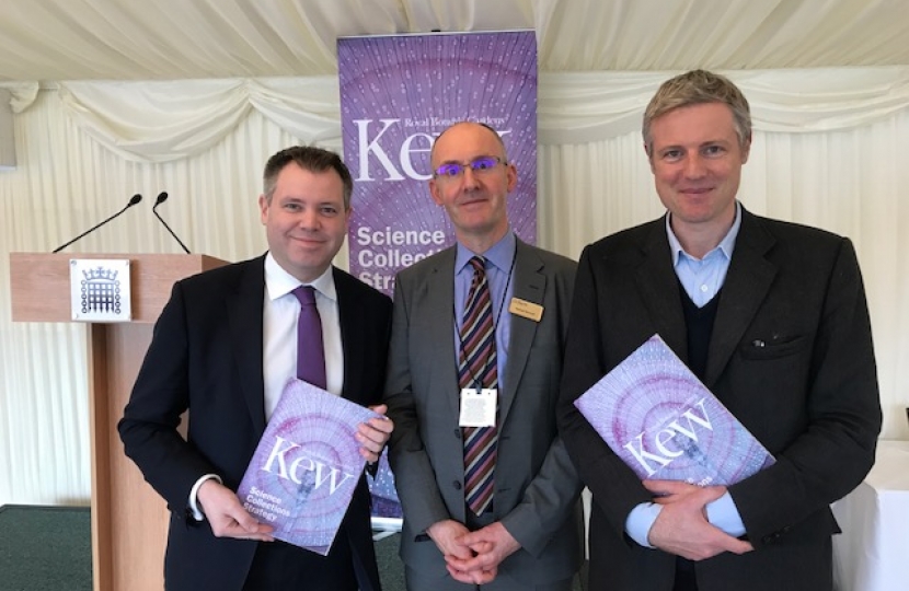 Edward at Kew Gardens' Science Collections Strategy Launch