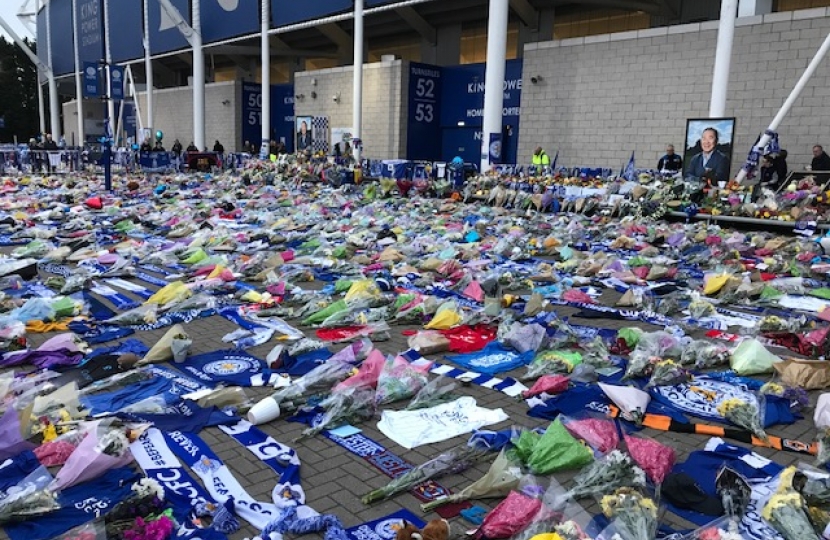 Floral Tributes at the King Power Stadium
