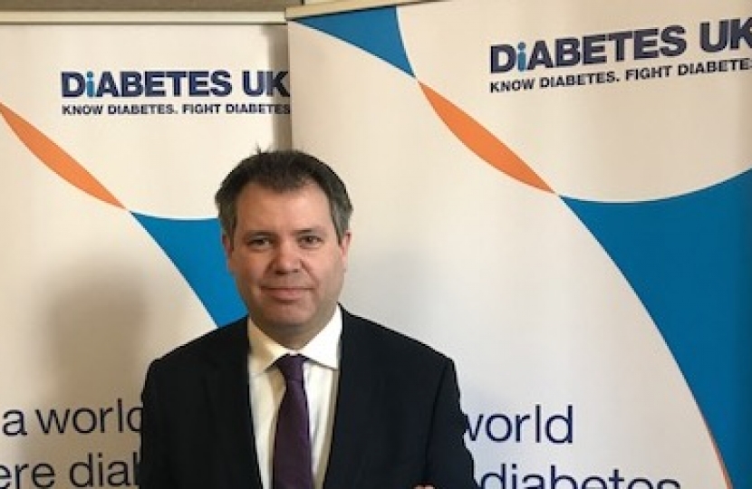 Edward at the Diabetes UK Event