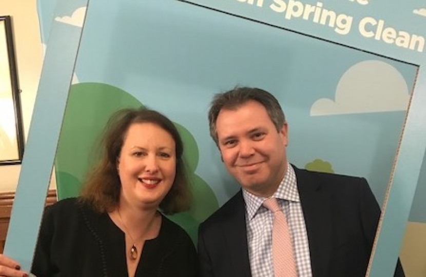 Great British Spring Clean - Edward with fellow MP Victoria Prentis