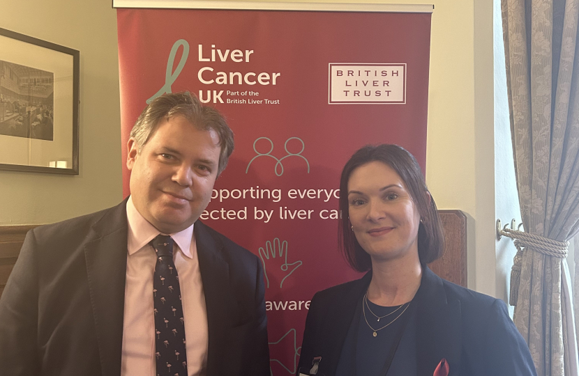 Edward with Shona at the British Liver Trust event