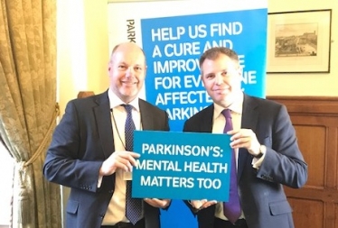 Edward at the Parkinson's UK report launch