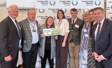 Edward with the team from Countryside Enterprises at the House of Lords